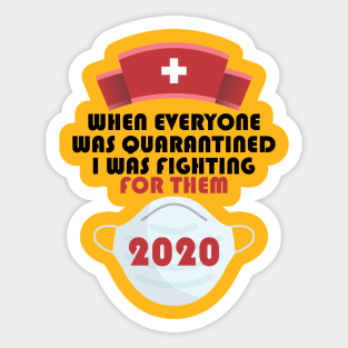 Fighter Nurse Sticker